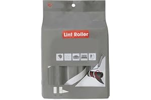 Iris Ohyama, Conjunto de 6 recargas de 90 hojas negras, para rodillo adhesivo CCNB-RN especial pelusa y pelo de animal, ropa, cortinas, sofás - Handy Lint Roller CCNS-6RN - Negro