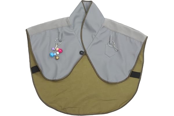 Mipcase Couches Tissu Oiseau Couche Épaule Cape pour Oiseaux Scratch Oiseau Épaule Châle Épaule Pad Anti-Grab Pad Garde Perroquet De Sécurité Matelas À Langer Protecteur Coton Lin