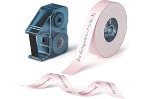 NIIMBOT Jeu de rubans pour étiqueteuses N1, Étiquette pour l'emballage de cadeaux, rubans de soie pour étiquettes de vêtements