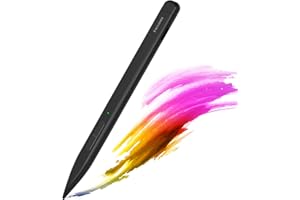 RENAISSER Raphael Slim Lápiz para Microsoft Surface, Compatible con el Teclado Surface Pro, Fabricada en Taiwán, Doble Uso Pantalla-Papel, sensibilidad a la presión de 4096, Bluetooth Shortcuts