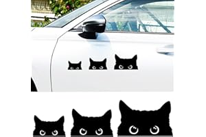 SWIRLCOLOR Śmieszne naklejki samochodowe i naklejki z kotem 3 szt., urocze naklejki samochodowe naklejki na zderzak do samochodów motocykla okna drzwi