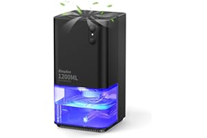 EasyAcc osuszacz powietrza, 1200 ml, elektryczny osuszacz, 0,96 kW/24H, energooszczędny, mały, cichy, przenośny osuszacz powietrza z automatycznym wyłącznikiem i trybem snu, osuszacz do biura i domu