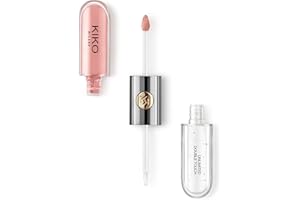 KIKO Milano Unlimited Double Touch 101 | Barra de labios líquida en 2 pasos, acabado luminoso. Hasta 12 horas de duración. Base de color no-transfer