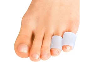 Sumiwish Protector Dedos Pie, Dedos de Los Pies, Protector de Dedos, Dedos Martillo Para Juanetes, Sore Callos 5 Pares - Transparente