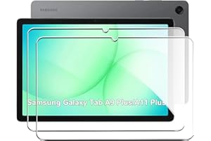 Fitudoos [2 Pack] Cristal Templado protector de pantalla para Samsung Galaxy Tab A11+/A11 Plus/A9+/A9 Plus Pulgada,[9H Dureza] [Alta Definicion 0.3mm].
