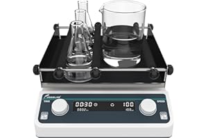 JOANLAB Laboratorio Agitatore Orbitale Frullatore 40-200 giri/min Regolabile, Temporizzato e Modalità continue, Rotatore Orbitale digitale Agitatore Agitatore