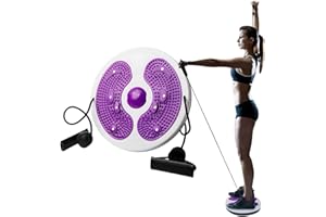 DSLIHA Waist Twist Disc, Lovely Waist Sculptor Machine Twister, Waist Slimming Balance Rotating Disc Multi-functional Twist Board Exercise with Massage Foot Sole- Exercise Equipment for Home Use
