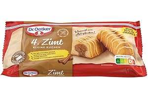 ‎DR. OETKER Dr. Oetker Fertige kleine Kuchen „Unsere Sorte des Jahres“ Zimt, 5er Pack, 5x 4 Küchlein à 35 g, Rührkuchen mit Zimt, einzeln verpackt, für die kurze Pause zwischendurch