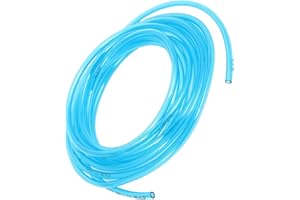 PATIKIL 5 Metri 4 mm Interno Dia 6 mm DE PU Tubo, Gas Benzina Linea Tubo per Aria Liquido Trasferimento, Trasparente Blue