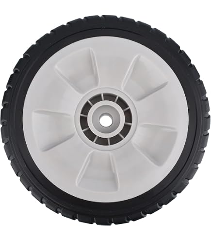 Räder-Set Für Rasenmäher HRJ216/215/196 – Hinten & Vorne, Mit Nabenabdeckung, Hinterrad Ø 20,5 Cm, Vorderrad Ø 19,5 Cm