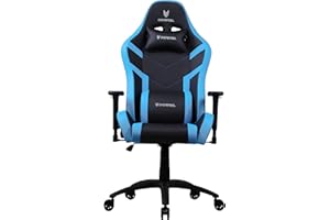 Oversteel - DIAMOND Silla de Gaming Profesional Polipiel, Reposabrazos 3D, Ajustable en Altura, Reclinable 180º, Pistón Gas Clase 4, Hasta 150Kg, Color Azul