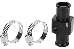 LDAFAVA 20mm 24mm Water Temp Gauge Adapter for Motorcycle Aluminum Alloy Coolant Temperature Sensor 3 Way Connector (24mm) (A)20mm))