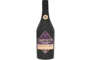 CARTHY'S CREAM Carthy's Country Cream Liqueur, Original Real Irish Cream Liqueur with Hints of Chocolate & Caramel, Smooth Artisan 12% Alcohol Drink & Cocktail Mix Liquor for Home Bar, 70cl