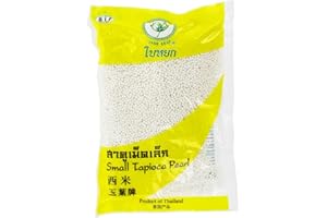 Jade Leaf Brand Piccole Perle di Tapioca Bianche, 400 Gr