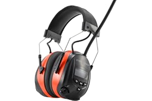 PROTEAR Cuffie Antirumore Bluetooth con radio DAB/DAB+/FM, microfono integrati, per taglio, segatura, officina,SNR 30dB