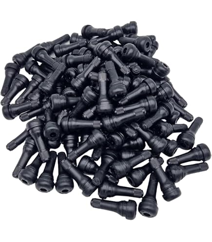 Aramox 10 Pezzi Stelo Valvola Pneumatico TR413 – Gomma Corta, Snap-in, Per Auto, Valvole Di Ricambio, Lunghezza 47 Mm, Con Anima