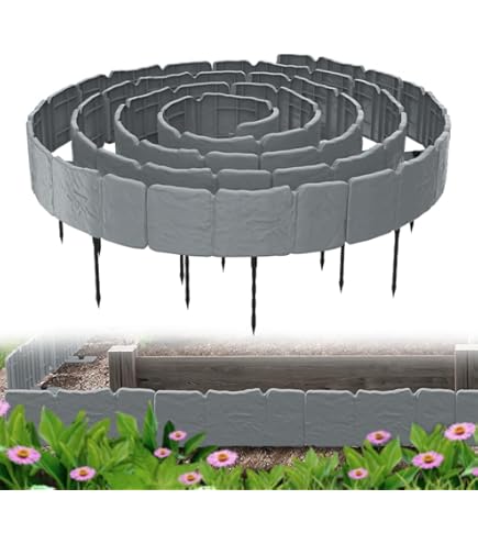 Borderrand groen H15cm x 10m dikte 3mm