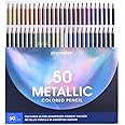 Art Ranger Metallic Shade Colored Pencils,Set of 50 Colors,Artists Soft Core,Ideal for Drawing Sketching Shading,Coloring Pencils for Adults Kids Beginners