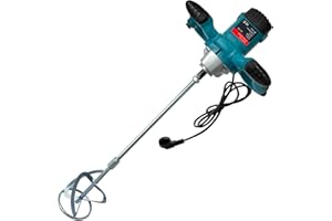 Jacgood 2100W Rührgerät Rührwerk Mischer, 6-Gang-Getriebe Mörtelrührer Zum Mischen von Beton, Mehl, Futtermitteln, Lack, Klebstoff und Zementmisch.