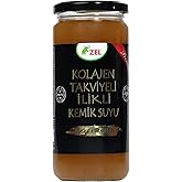 ZEL Kolajen Takviyeli İlikli Dana Kemik Suyu 480 ml &ndash; 14 Saat Kaynatılmış, 10.000 ppm Kolajen, Katkısız
