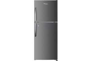 Super General 260L Gross Double Door Fridge No Frost Silver SGR260NE | 197L Net | Multi Air Flow | Chiller Zone | Quiet Operation | Lock & Key | Electronic Temperature Control