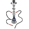 SKADE Store Premium 2 Hose Hookah With Unique Shape, Light Portable Shisha Set, Complete for Home & Party Use, Easy To Assemble & Clean
