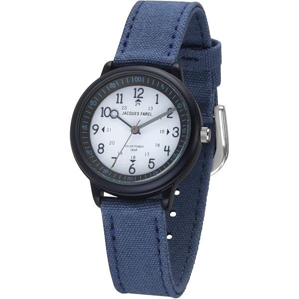 Jacques Farel Kinderuhr Für Jungen – Dinosaurier Design, Stahlgehäuse, Wasserdicht Bis 5 Bar, 28 Mm