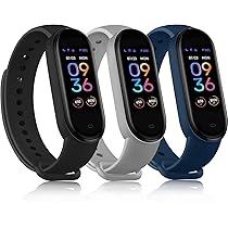 3-Pezzi Cinturino Per Amazfit Band 5 Smartband,Cinturini in Silicone  Morbido per Amazfit Band 5 Orologio (Nero+Grigio+Blu) : Amazon.it:  Elettronica