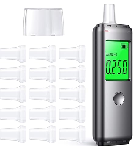 Alcootest électronique Portable - Écran LCD, Rechargeable USB, Mesure Précise BAC 0-1.9g/l, Pour Sécurité