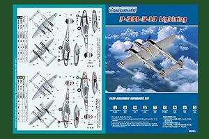 Hobbyboss 1 : 72 échelle p-38l-5-l0 Lightning Kit modèle moulé sous Pression
