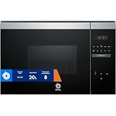 Balay, Built-In Microwave, Grill, Aqualisis, Black Glass, 3CG4172X2 | 20 litres, 8 automatic programs, slider, programmable c
