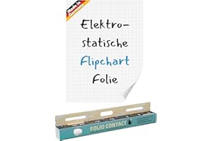 NOPAR Folio Contact - Fogli elettrostatici per lavagna a fogli mobili, aderiscono a quasi tutte le superfici