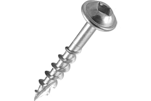 TREND Vite con foro a tasca grossa No.7/8 x 30 mm, viti per legno autofilettanti con attacco quadro a filettatura grossa, PH/7X30/500C, Confezione da 500