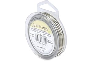 Artistic Wire 1.0 mm Tarnish Resistant Craft Wire, 10 yd / 9.1 m, Tinned Copper (Silver Color), 18 Gauge / 1 mm