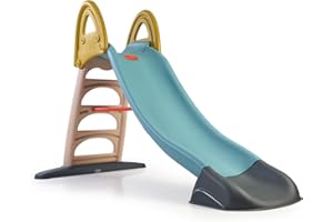FEBER - Mega Casual Water Slide, Scivolo per Giardino da Usare con Acqua, Collega un Tubo Esterno, Scale Antiscivolo, Colori Resistenti, Facile Montaggio, +1 Anno, Famosa (FEL11000)