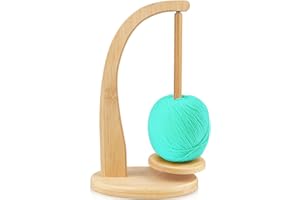 Funtery Garnhalter, Wollabwickler Holz, Magnetischer Wollwickler, Garnrollenhalter, Wollhalter, Wollhaspel, Wollknäuelhalter für Strickliebhaber, Strickgarn Werkzeug Geschenke