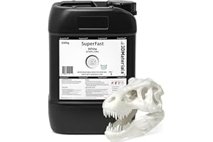 SuperFast 8K 5000g Weiß 22um Auflösung Wasserabwaschbares Harz, 0,5 Sek. Druck (50 um), hergestellt in Korea von 3DMaterials