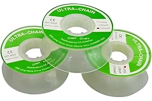 RZJZGZ Clear Dental Orthodontic Elastic Chain Power Chains Brace Orthodontic Spool Elastic Rubber Band (Long)