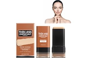 ZYNEWA Podkład do podkładu ze szczotką, podkład, podkład do twarzy, z pełną siłą krycia, łatwy do nałożenia, długotrwałe krycie (kość słoniowa)