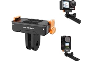 REYGEAK Soporte magnético para adaptador de cambio rápido, compatible con Osmo y Action 5 Pro, 4 y 3, mejor que el soporte adaptador magnético original (1 unidad)