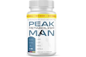 MAYPRODUCTS PEAK Metabolism MAN Kapseln - für mehr Leidenschaft zu zweit - natürliche Zutatenkombination - 60 Kapseln