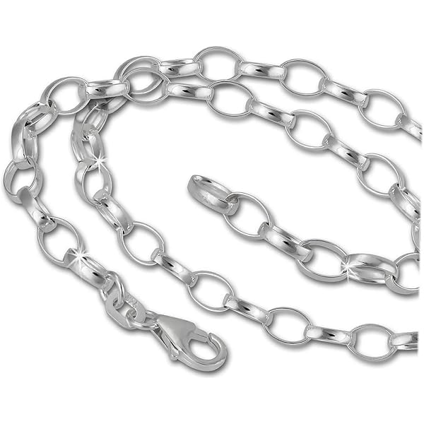 Collier Chaîne Boule En Argent Sterling 925 - 45 Cm, 3 Mm, Fermoir Mousqueton, Pour Femmes - 9