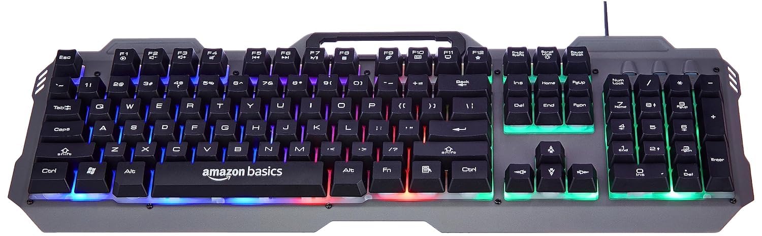 Unleash Your Game with Amazon Basics USB Gaming Keyboard and LED Effects