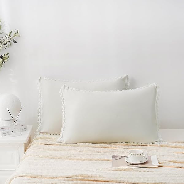 MisShow Satin Pillowcases - 2 Pack, Skin & Mauritius