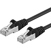 PremiumCord Cat 6a S/FTP Patch Cable, 10Gbit/s, Ethernet Cable, LAN, RJ45 Connectors, Flexible and Robust, AWG 26/7, Conducto
