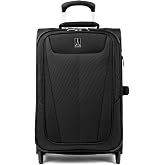 Travelpro Luggage Maxlite 5 22" Lightweight Expandable Carry-on Rollaboard Suitcase, Black
