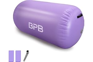BPB Air Roller Inflatable Gymnastics Barrel 100CM Tumbling Mat Air Tumble Track Mat Backbend Trainer for Exercise/Training/Fitness/Yoga/Backflip/Home Use & Gym
