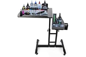 OUKANING Estación de trabajo para tatuajes, ajustable, portátil