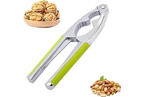 JLTXKST Casse Noix,1Pièces casse-noisette,Casse Noix en Métal, Poignée Antidérapante Casse Noisette,Pince Casse Noix Manuel,Casse-Noix en Acier Inoxydable,pour Toutes Sortes De Noix,Homard, De Crabe. (vert)