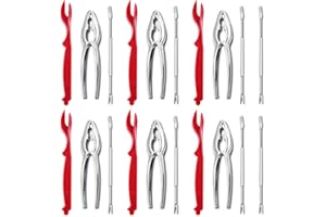 Artcome 20 pcs Seafood Tools Set Including 8 Forks, 6 Crab Crackers and 6 Lobster Shellers Nut Cracker Set